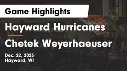 Hayward Hurricanes  vs Chetek Weyerhaeuser  Game Highlights - Dec. 22, 2023