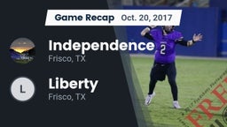 Recap: Independence  vs. Liberty  2017