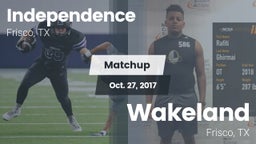 Matchup: IHS vs. Wakeland  2017