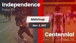 Matchup: IHS vs. Centennial  2017