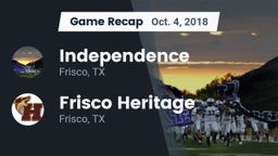 Recap: Independence  vs. Frisco Heritage  2018