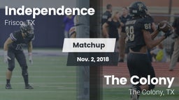 Matchup: IHS vs. The Colony  2018