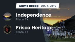 Recap: Independence  vs. Frisco Heritage  2019