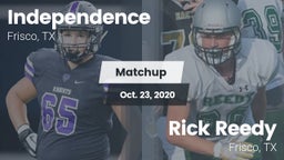 Matchup: IHS vs. Rick Reedy  2020