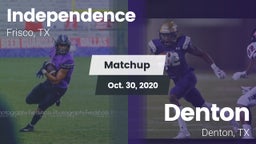 Matchup: IHS vs. Denton  2020