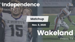 Matchup: IHS vs. Wakeland  2020