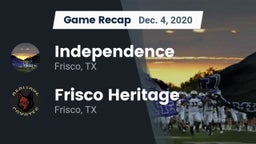 Recap: Independence  vs. Frisco Heritage  2020