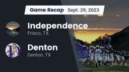 Recap: Independence  vs. Denton  2023