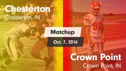 Matchup: Chesterton High vs. Crown Point  2016