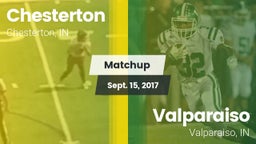 Matchup: Chesterton High vs. Valparaiso  2017