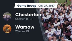 Recap: Chesterton  vs. Warsaw  2017