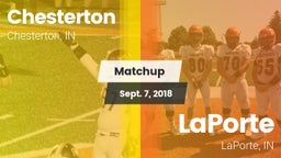 Matchup: Chesterton High vs. LaPorte  2018