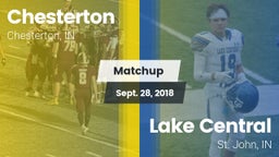 Matchup: Chesterton High vs. Lake Central  2018