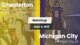 Matchup: Chesterton High vs. Michigan City  2019