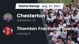 Recap: Chesterton  vs. Thornton Fractional South  2021