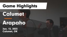 Calumet  vs Arapaho  Game Highlights - Jan. 13, 2023