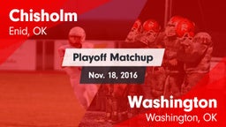 Matchup: Chisholm  vs. Washington  2016