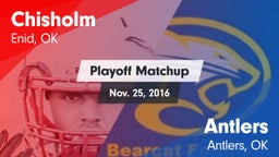 Matchup: Chisholm  vs. Antlers  2016