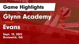 Glynn Academy  vs Evans  Game Highlights - Sept. 10, 2022