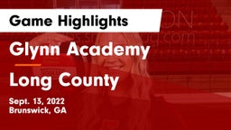 Glynn Academy  vs Long County  Game Highlights - Sept. 13, 2022