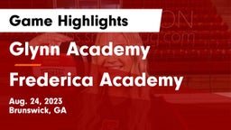 Glynn Academy  vs Frederica Academy Game Highlights - Aug. 24, 2023