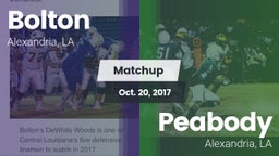 Matchup: Bolton  vs. Peabody  2017