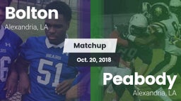Matchup: Bolton  vs. Peabody  2018