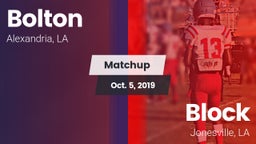 Matchup: Bolton  vs. Block  2019
