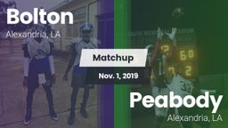 Matchup: Bolton  vs. Peabody  2019