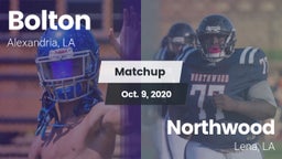 Matchup: Bolton  vs. Northwood   2020