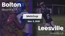 Matchup: Bolton  vs. Leesville  2020