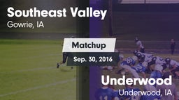 Matchup: Southeast Valley vs. Underwood  2016
