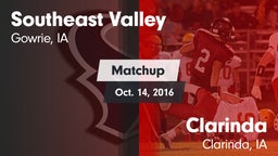 Matchup: Southeast Valley vs. Clarinda  2016