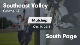 Matchup: Southeast Valley vs. South Page 2016