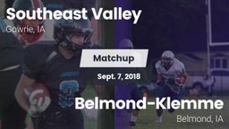 Matchup: Southeast Valley vs. Belmond-Klemme  2018