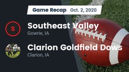 Recap: Southeast Valley vs. Clarion Goldfield Dows  2020