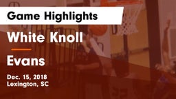 White Knoll  vs Evans  Game Highlights - Dec. 15, 2018