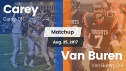 Matchup: Carey vs. Van Buren  2017