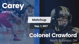 Matchup: Carey vs. Colonel Crawford  2016