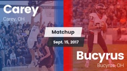 Matchup: Carey vs. Bucyrus  2017
