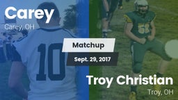 Matchup: Carey vs. Troy Christian  2016