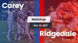 Matchup: Carey vs. Ridgedale  2016