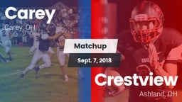 Matchup: Carey vs. Crestview  2018