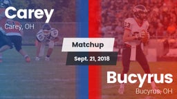 Matchup: Carey vs. Bucyrus  2018
