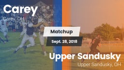 Matchup: Carey vs. Upper Sandusky  2018