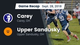 Recap: Carey  vs. Upper Sandusky  2018