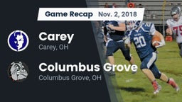 Recap: Carey  vs. Columbus Grove  2018