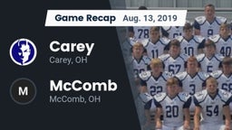 Recap: Carey  vs. McComb  2019