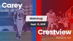 Matchup: Carey vs. Crestview  2019