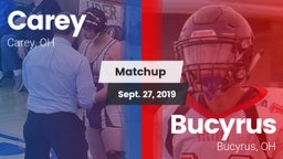 Matchup: Carey vs. Bucyrus  2019